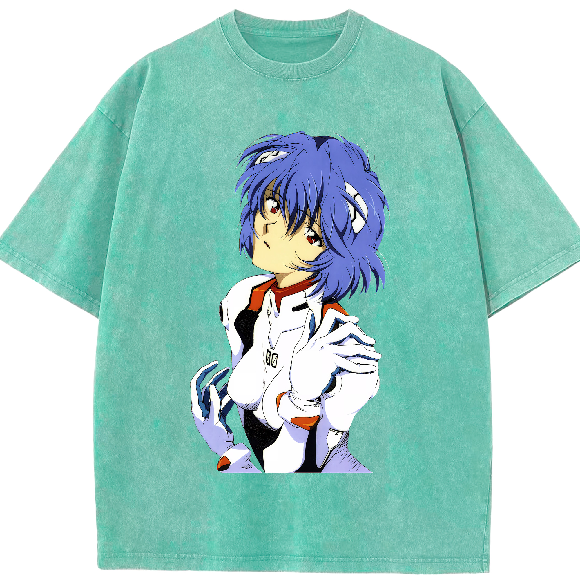 （画像用） EVA 新世紀エヴァンゲリオン 綿100% ヴィンテージ風 半袖Tシャツ（フロントプリント）